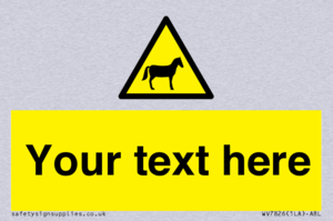 Custom warning horses